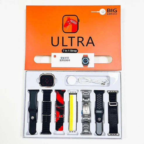SMARTWATCH ULTRA 9 CON 7 CORREAS